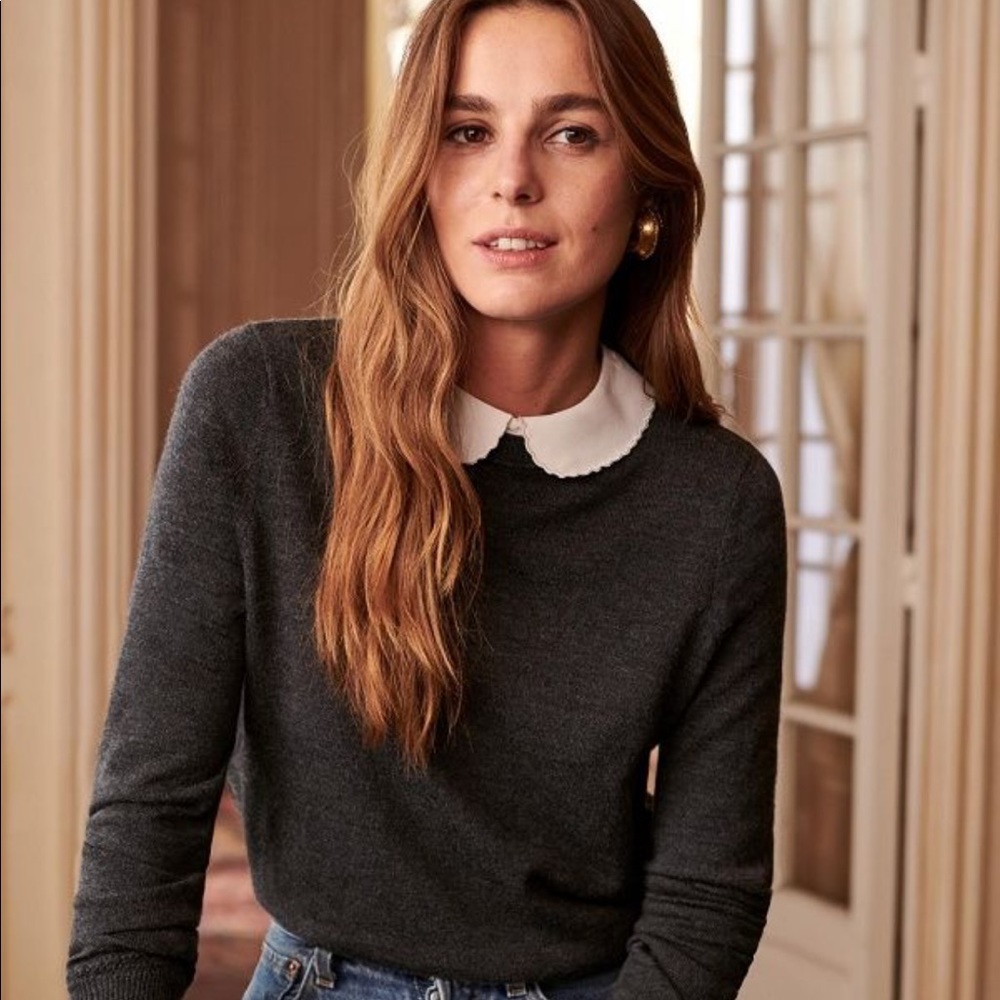 Sezane Aaron Jumper Grey